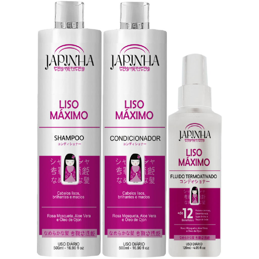 Desenvolvido pela reconhecida marca nacional, este kit é especialmente formulado para proporcionar um liso perfeito e saúde aos cabelos. A popularidade crescente do Kit Japinha entre as mulheres reflete sua eficácia e os benefícios percebidos por suas usuárias. Cada componente do kit foi cuidadosamente projetado para tratar, proteger e hidratar os fios.