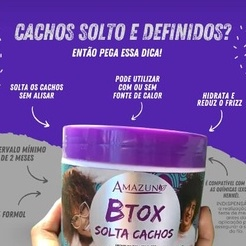 Botox Solta Cachos Anti Frizz Amazun 500g: Beleza e Cuidado em um Só Produto